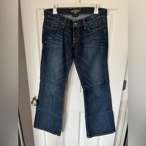 NWOT Lucky Brand Jeans Lil Maggie Dark Wash Low Rise Flare sz 8/29